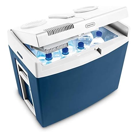 Mobicool MT35W 34L 12V 230V Thermoelectric Cool Box with Wheels and Handle for Car, Truck and Socket A++ Cover