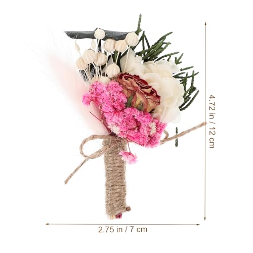 Mini Boutonniere de Flores Secas para Novio miniatura 2