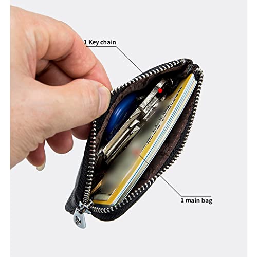 Multifunctional Women Wallet With Pouch Card Bag Key Case For Ladies(Black)4