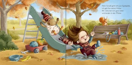 Mein Kuschelschaf und ich: Liebevoll gereimtes Pappbilderbuch über Lieblingskuscheltiere für Kinder ab 2 Jahren