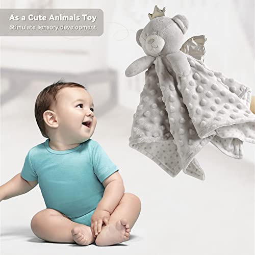 Truwelby Toddlers Bed Bumpers [2-Pack] 56" Foam Safety Bed Rail Water-Resistant, Non-Slip And Washable Bed Bumpers For Toddlers & Kids + 16Inch Soft Baby Security Blanket Sweet Loveys For Babies #TOP6