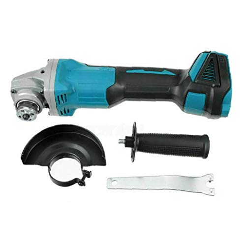 Sungpunet, 4-12-inch Angle Grinder 18v Cordless Angle Grinder Cordless Brushless Motor 18v Li-ion 125mm Compatible with for Makita, Sky-blue