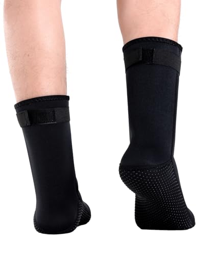 3MM Neoprene Socks Water Socks Waterproof Sock for Women Men Sand Sock for Beach Volleyball Dive Boots Diving Gear Surf Booties Wetsuit Booties Waterproof Foot Covers for Swimming (M)