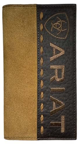 Original ARIAT RoughRider Leather and Suede Long Rodeo Wallet