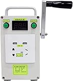 Tragbare Power Station, Hand Kurbel Generator USB Netzteil, Mechanische...