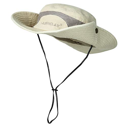 Sunhat For Men, Fishing Bucket Hat With Uv Protection, Wide Brim Outdoor Cap Beige #TOP6