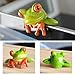 Motaney Frog Car Accessories Rear View Mirror Hanging Accessories, Car Dashboard Center Console Ornament Computer Display Screen Decoration, Cute Office Desktop Decor