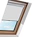 Produktbild Cecaylie Verdunkelungsrollo Wärmeschutz Verdunkelungsrollo Passend für Velux Dachfenster / Velux Fensterrollo, 97,3x116cm, S08, Grau