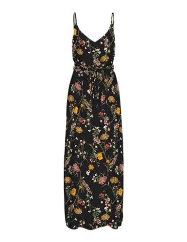 Vero Moda Siyah Kadın Uzun Elbise%VMEASY JOY SLIT MAXI V-NECK DRESS WV GA