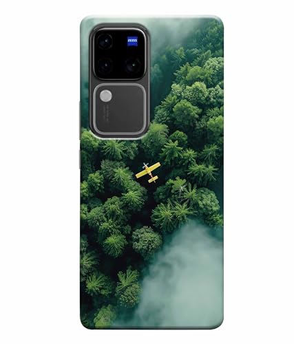 Image of Aeroplane Travel World Printed Hard Back Case Cover & Compatible for Vivo V30 Pro 5G | V2319 (Multicolor) - D1805