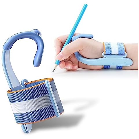 Pencil Grip Corrector for Kids Handwriting - Adjustable Anti-Hook Wrist Correctors for Children Students Pen Holding Trainer Toddler Finger Grips for Pencils Writing Posture Training Gripper Aid Tool Cover