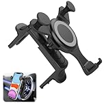 suuosl Car Phone Holder for Mercedes, Mini Cooper, Audi TT, Ford, Jeep Air Vent Mount for Circular Vents, Mini Countryman Accessories, Mini Phone Holder for Cars, Fits iPhone 16–12, Sam-sung & More