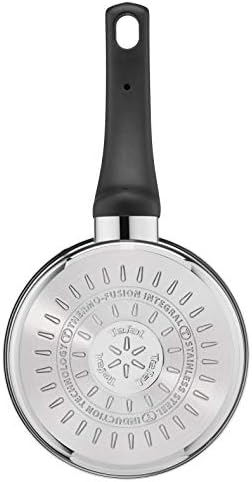 Tefal Emotion E3013004 Saucepan 20 cm Stainless Steel with Even Heat Diffusion Elegant Design, Robust Handle, Induction