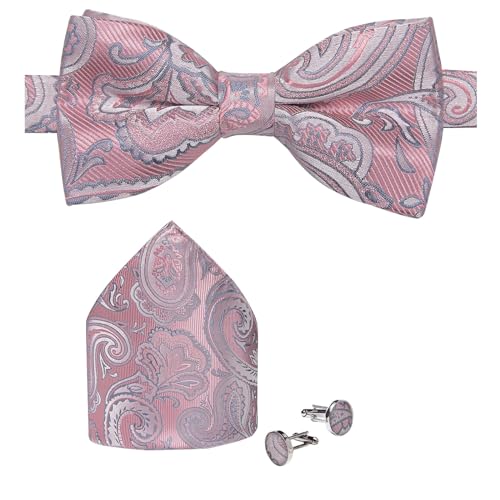 Conjunto de moño preanudado y accesorios para hombre