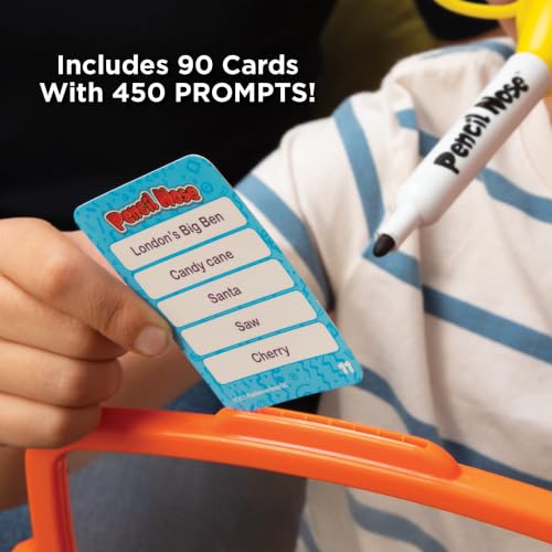 Image of Pencil Nose Board Games for Family Night - The Ultimate Drawing Game - Kids Games, Family Game, Multi-Player, Party Game - Ages 8+