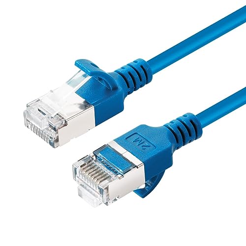 Câble CAT6A U-FTP Slim 5m pour connecter discrètement votre smart TV au salon