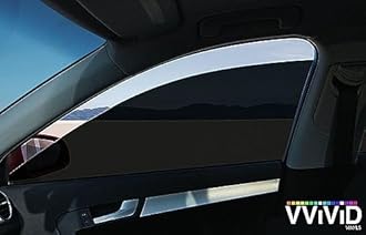 VViViD Transparent Colorful Vinyl Window Tinting Sheets (6ft x 4.9ft, Dark Black Tint)