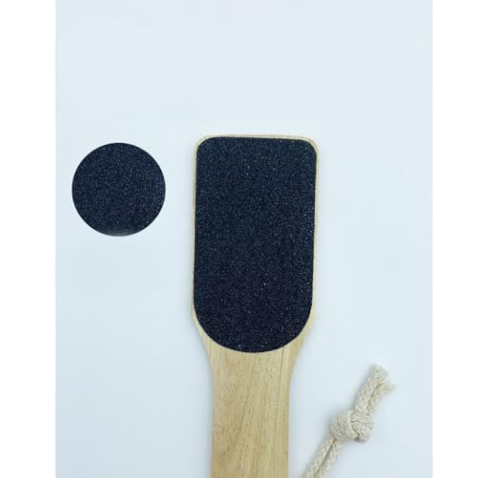 Wooden Foot Scrubber with Double Sided Rasp for Dead Skin