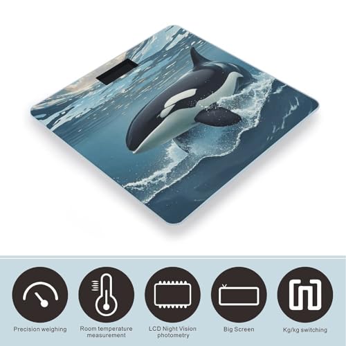 Báscula Digital Orca con Pantalla LCD Grande y Baterías miniatura 3