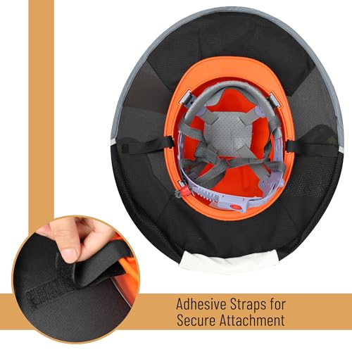 Protector solar para casco UNCO con visera completa de malla reflectante negra 5