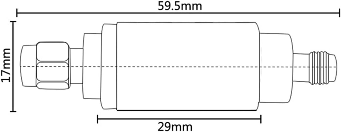 SSIMOO 2W BNC-JK Male to Female Q9 rf Fixed attenuator DC-3GHZ/4GHZ 50ohm 1dB 2dB 3dB 10dB 20dB 30dB 40db for ham Radio Kindly (Color : 30db 3Ghz, Size : Male Insert)