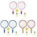 Children Tennis Racket Set Badminton Racket with Tennis and 2 Shuttlecocks for Kid Boy Girl Beach Game Outdoor Playing Beginner Badminton Racquet