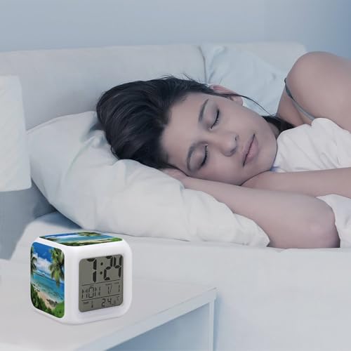 Reloj visualización temperatura con pantalla LED para evitar frío 6