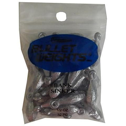 Bullet Weights Bank Fishing Sinker (32-Pack), 1/2-Ounce Cover