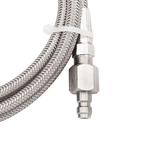 Paintball Pcp Filling Hose Whip Extension Stainless Steel Air Fill Station & Charging System With Quick Disconnect #TOP3