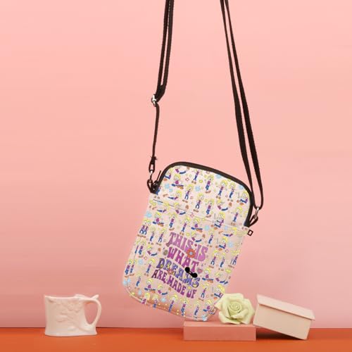 TSOTMO Emotions Gift Cartoon Lover Merchandise This Is What Dreams Are Made Of Crossbody Bag Gift for Vacation Cartoon Fans4