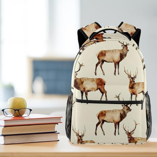 Sac à dos élan multicolore taille unique avec poche filet extérieure