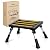 Nilight RV Steps Folding Aluminum Step Stool Heavy Duty Camper Steps, 16.5"x12" Surface, 4 Levels Adjustable Height Portable Platform Step Anti-Slip Rubber Feet Supports Up to 500lbs for Camper,Black