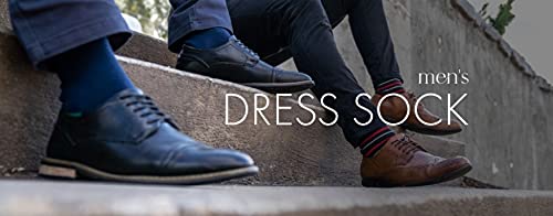 KENTWOOL Men's Striped Dress Socks Orange and Black2