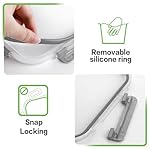 HOMBERKING 24pc Borosilicate Glass Food Storage Containers with Snap Locking Lids, Glass Meal Prep Containers, Airtight Lunch Boxes, Oven, Freezer and Dishwasher Safe, BPA Free, Kitchen Storage Set - Image 3