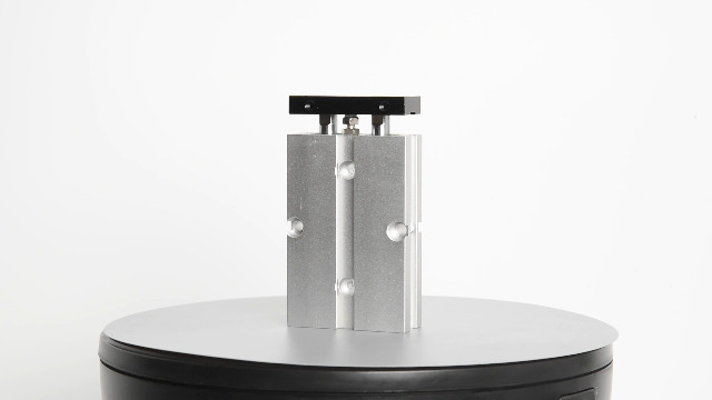 Heschen Pneumatikzylinder TN16-35 – Bohrung 16 Mm, Hub 35 Mm, Doppeltwirkend, Doppelstab, M5-Anschluss, 1,0 MPa, Aluminium