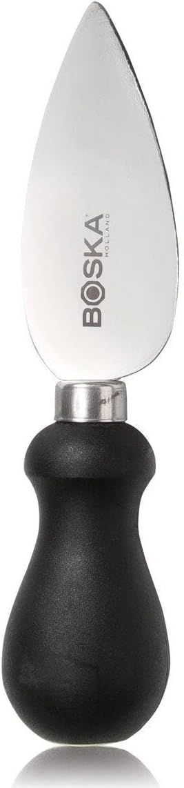 Cheese Knife Professional Series - Round-Tip Serrated Cheese Knife - Stainless Steel with Durable Handle for Charcuterie Board Semi Hard Block Cheese or Cheddar Gouda Swiss and Mozzarella Appetizer