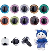 Sheryl&Rain Occhi Di Sicurezza Per Amigurumi - 40 Pezzi 16mm Con Glitter, 5 Colori - Foto 3