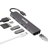 Amazon | Plugable USB-C ハブ 7-in-1 マルチアダプター イーサネット