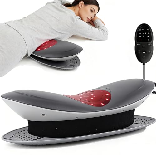 Appareil de massage lombaire électrique, appareil de traction lombaire, appareil de massage du dos, appareil de massage infrarouge, massage vibrant et coussin...