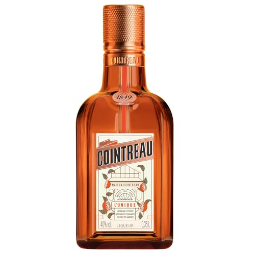 Cointreau Orangenlikör mit 40% vol. (1 x 0 35l) | Der perfekte Likör für Cocktails aus 100% natürlichen Zutaten