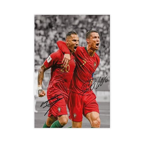 YACJZDD Ricardo Quaresma Cristiano Ronaldo - Lienzo decorativo para pared, pinturas para sala de estar, dormitorio, 40 x 60 cm