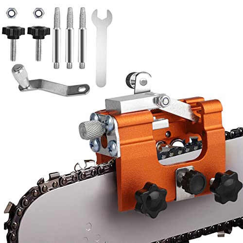 Upgrade Chainsaw Sharpener, Portable Chainsaw Chain Sharpening Jig, Suitable for Chain Saws and Electric Saws
