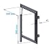 MKK-SHOP KRAL10 - Tapa (300 x 300 mm, pladur, 12,5 mm, marco...