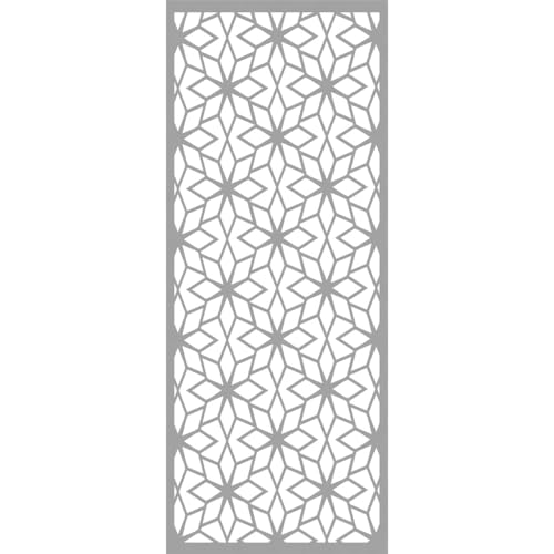 Image of 29 3 /8 inchW x 74 3 /8 inchH x 3 /8 inchT Lake Decorative Fretwork Wall Panels in Architectural Grade PVC
