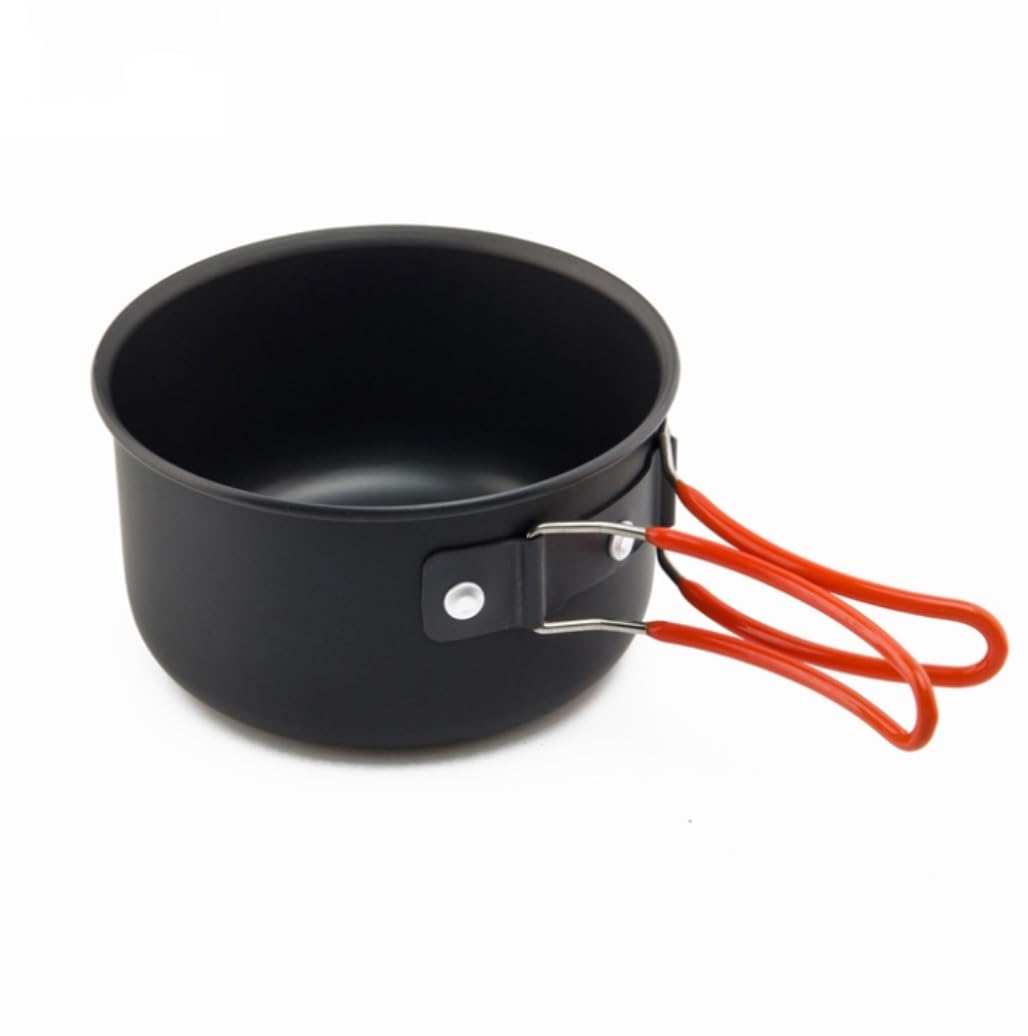 Camping Geschirr, Camping Kochgeschirr Outdoor Kochset Faltbares Geschirr Gabel Messer Touristische Küche Camping Topf Kochen Picnick