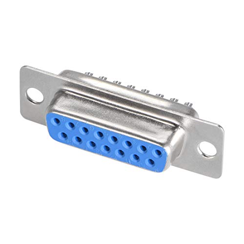 Sourcingmap D-sub Conector Terminal de puerto para equipos mecánicos CNC Computadoras Grupo E, 15 Pin, Female