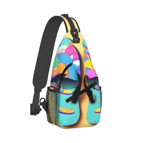 Mochila Bandolera Deportiva Unisex MYPIKY Negro miniatura 2