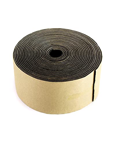 QWORK Pipe Wrap Insulation - Heat and Cold Pipe Insulation Fiberglass-Free Material 3 x 1/8 x 25ft