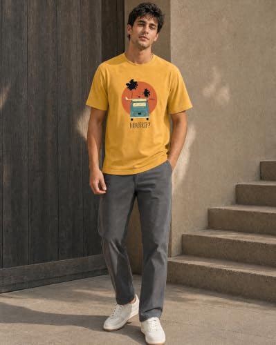 Image of Nobero 100% Cotton T Shirts for Men Stylish | Regular Fit | Graphic Printed T Shirts for Men 180 GSM Combed Cotton | Round Neck Half Sleeve | Pack of 3