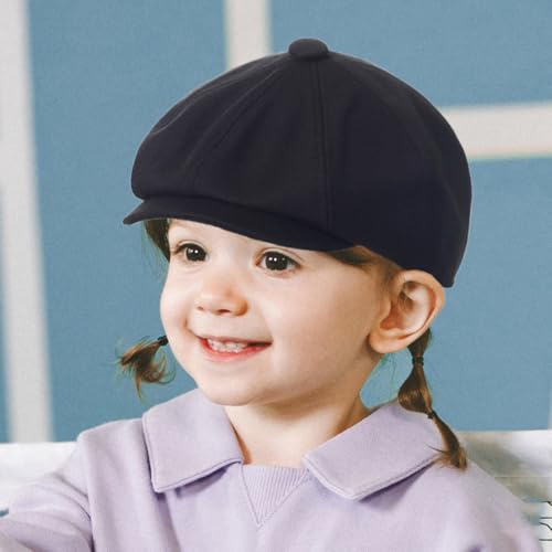 Kids Girls Newsboy Caps Vintage Beret Cabbie Hat Pageboy Hat for 4 to 8 Years2